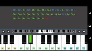 Anaganaga oka ooru song piano notes easy tutorial  hello  taqdeer [upl. by Sato]