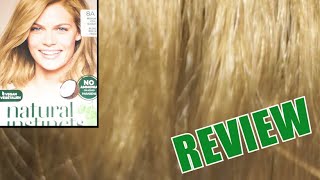 Clairol Natural Instincts 8A Medium Cool Blonde Review Cool ashy blonde wheat blonde color [upl. by Galan427]