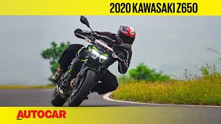 2020 Kawasaki Z650 review  Friendly firepower  First Ride  Autocar India [upl. by Ahseken]