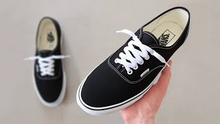 HOW TO LACE VANS AUTHENTIC BEST WAY [upl. by Fredenburg]