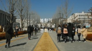 개강 첫날 대학교 캠퍼스 소리  백색소음  First Day of the Spring Semester in Univ  Ambient sound  white noise [upl. by Adnilab]