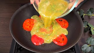 Fügen Sie einfach Eier zu Tomaten und Brokkoli hinzu Schnelles Frühstück in 5 Minuten [upl. by Neeneg171]