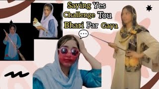 Saying Yes Challenge For 24 Hours 🕛Pinkey Nay Pata Nhi Mujay Kia Bana Dia 😂Mano pinkey [upl. by Ikciv]