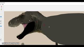 How to make a Dinosaur Stk  Pivot Animator  Thunder the Rex [upl. by Mariele796]