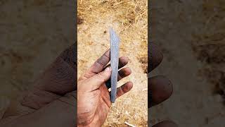 Damascus Kiridashi damascusblade woodworking tools dirtyhands handmade knife bladesmithing [upl. by Campball965]