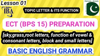 ECT Preparation  What is letter amp describe its function  Jobs Preparation  SIBA  IBA  STS [upl. by Naman895]