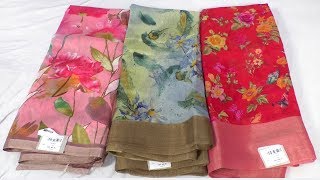 100 pure linen digital printed sarees with price  suresh saree business  SumanTv Saree House [upl. by Jereme]