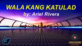 Wala Kang Katulad by Ariel Rivera karaoke version [upl. by Sanferd]