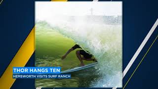 Thor hangs ten at Lemoore Surf Ranch [upl. by Wolfgram]