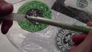 How to Make the Starbucks Coffee Logo out of Fondant [upl. by Ronna833]