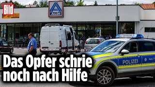 Schießerei in AldiSupermarkt Mann tötet Frau und dann sich selbst  Schwalmstadt [upl. by Britta]