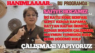 AtölyemOtantik Hanımlar bu programı kaçırmayın İkikatlı köşe Maymun yumruğu kulp Şems düğümü kulp [upl. by Elocim]