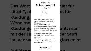 Deutsche Redewendungen 109 deutsch sprache lerne [upl. by Ireland]