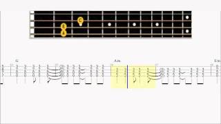 Mandolin Losing My Religion Tab Chords Big Fingerboard [upl. by Bathesda]