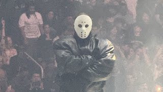 Travis Scott Brings Out Kanye West to Perform quotRunawayquot and More in a Jason Voorhees Mask [upl. by Znerol]