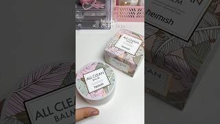 heimish all clean balm heimish cleansingbalm doublecleansing reels [upl. by Leakcim]