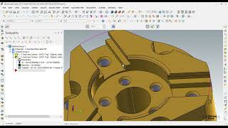 Making C Axis Toolpath in Mastercam X9 [upl. by Ardnnaed]