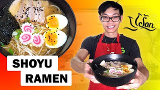 SHOYU RAMEN  recept na tradiční japonskou polévku 🍜 [upl. by Yarled447]