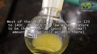 ChemPlayer ReuploadPropionic anhydride testing two preparation methods [upl. by Leidag]