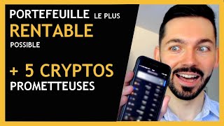 Portefeuille crypto monnaie rentable  5 Crypto monnaies prometteuses dont bitcoin [upl. by Eittel]