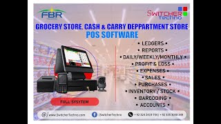 Grocery Store Cash amp Carry  Departmental Store POS Billing Software  Pakistan  1 POS Software [upl. by Danuloff]