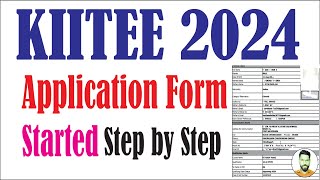 KIITEE 2024 HOW TO APPLY FOR KIITEE 2024 KIIT UNIVERSITY ✅ [upl. by Nohsal]