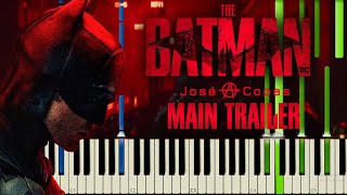 The Batman  Trailer 2  Something In The Way  The Batman Theme Piano Tutorial  Partitura  MIDI [upl. by Burch]