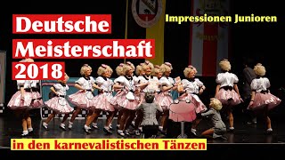 Deutsche Meisterschaft im karnevalistischen Tanzsport 2018  Junioren  Impressionen [upl. by Nwahsir86]