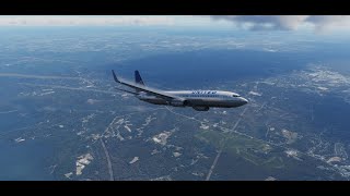 VATSIM Raleigh to Yeager Zibo 737 [upl. by Llarret]