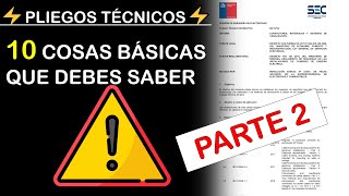 Pliegos técnicos ⚡🔟 cosas básicas que debes saber ❗ Parte 2 [upl. by Pollyanna419]