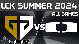 GEN vs DK Highlights ALL GAMES LCK Summer 2024 GenG vs Dplus KIA by Onivia [upl. by Gusba689]