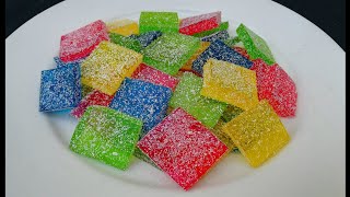 Gummy Candy Recipe Jujubes Recipe Jello Candy Recipe Roshni Cooking [upl. by Ainnos]