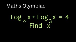 Maths Olympiad  Logarithms [upl. by Culbertson381]