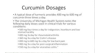 Curcumin Dosage  Video Lesson on Turmeric Curcumin Dosages [upl. by Roice]