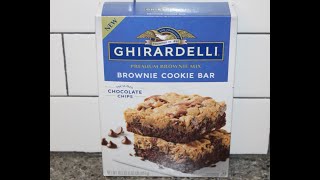 Ghirardelli Brownie Cookie Bar Review [upl. by Kablesh]