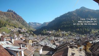 Timelapse 01112024  Webcam Casa Ciajeole  Moena Val di Fassa Dolomiti [upl. by Ana]