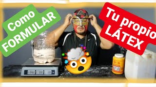 Como PREPARAR LÁTEX liquido para MASCARAS curso parte 7 [upl. by Kiki]