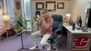 202425 MSBOA Middle School AllState Trombone Etude [upl. by Eilhsa]