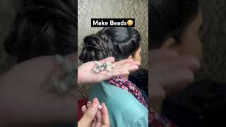 How To Make Hair Beads 😳 How To Make Hair Beads At Home youtuber hairstyle hairbeads [upl. by Nnael719]