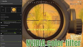 NVIDIA BEST COLOR FILTER FOR PUBG PC IN 2024 [upl. by Goodman261]