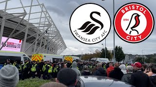 SWANSEA CITY 11 BRISTOL CITY  CROWD CHAOS IN GRUDGE MATCH  STILL UNBEATEN AT HOME  MATCH VLOG [upl. by Nylyrehc]