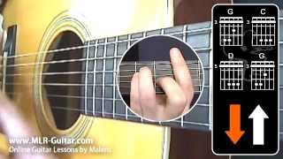 Beginners Guitar Lessons  Reggae Rhythm 1 [upl. by Ahsitan]