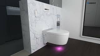 Geberit AquaClean Mera Comfort Service  Vedlikehold [upl. by Nomra354]