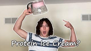 Trying Greg Doucettes Protein Ice Cream Anabolic Ice Cream [upl. by Yetnom]