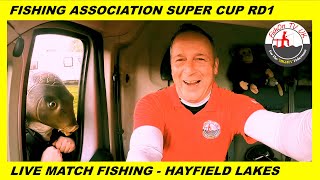 Fishing Association Super Cup Rd1  Hayfield Lakes  Adams Lake  Live Match Footage [upl. by Sinnej83]