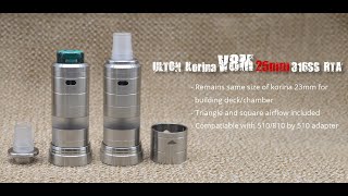 2FdealULTON Korina V8M 25mm RTA [upl. by Aloek]