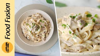 Cream Cheese Alfredo Pasta Recipe By Food Fusion [upl. by Ladnek]