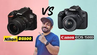 Nikon D3500 vs Canon 1500D  Best Entry Level DSLR for Beginners  Best Budget Camera for Youtube [upl. by Arded]