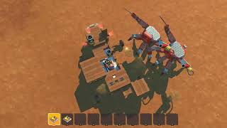 Scrap Mechanic Battle Angry Wooden Squirrel vs 4 Farmbots [upl. by Rondi]