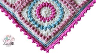 Crochet Picot Border Made Easy 😍 Beginner Tutorial [upl. by Augy]